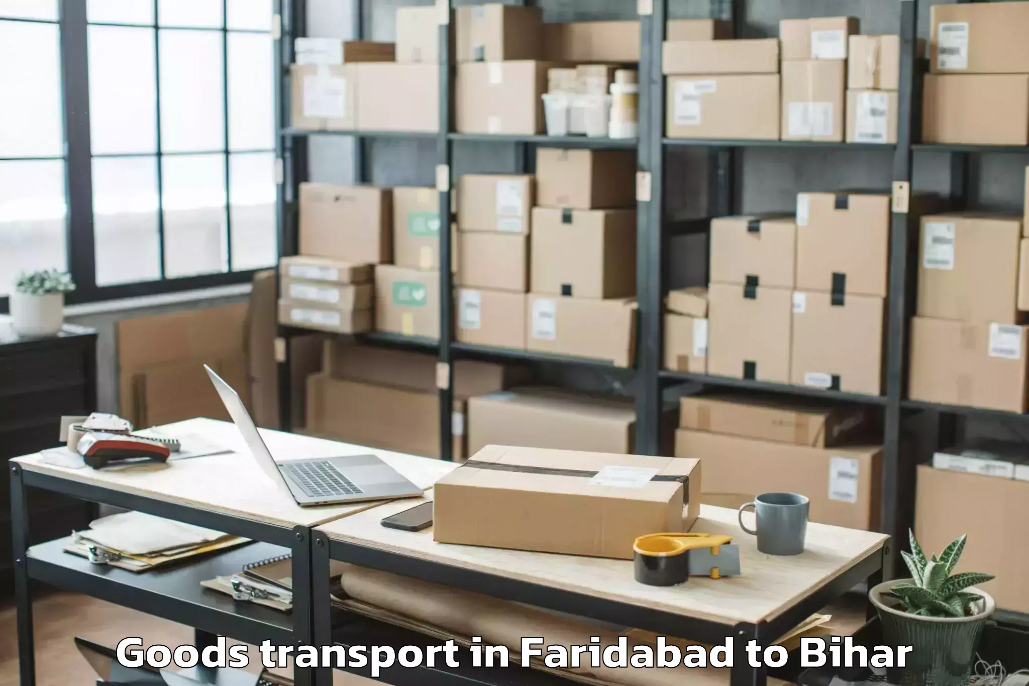 Book Faridabad to Sursand Pashchimi Goods Transport